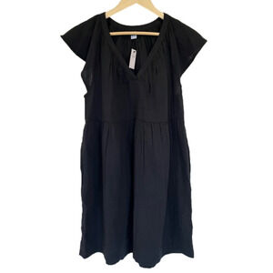 Old Navy Black Cotton Mini Dress